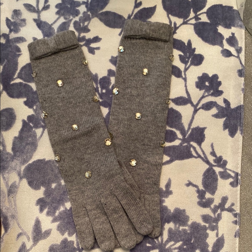 Kate Spade Rhinestone Embellished Gloves